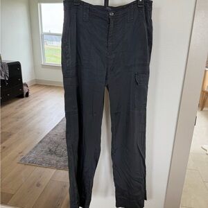 Women's Black Cargo Trousers